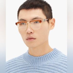 💯Original Gucci GG0605O 009 Square Eyeglasses MX